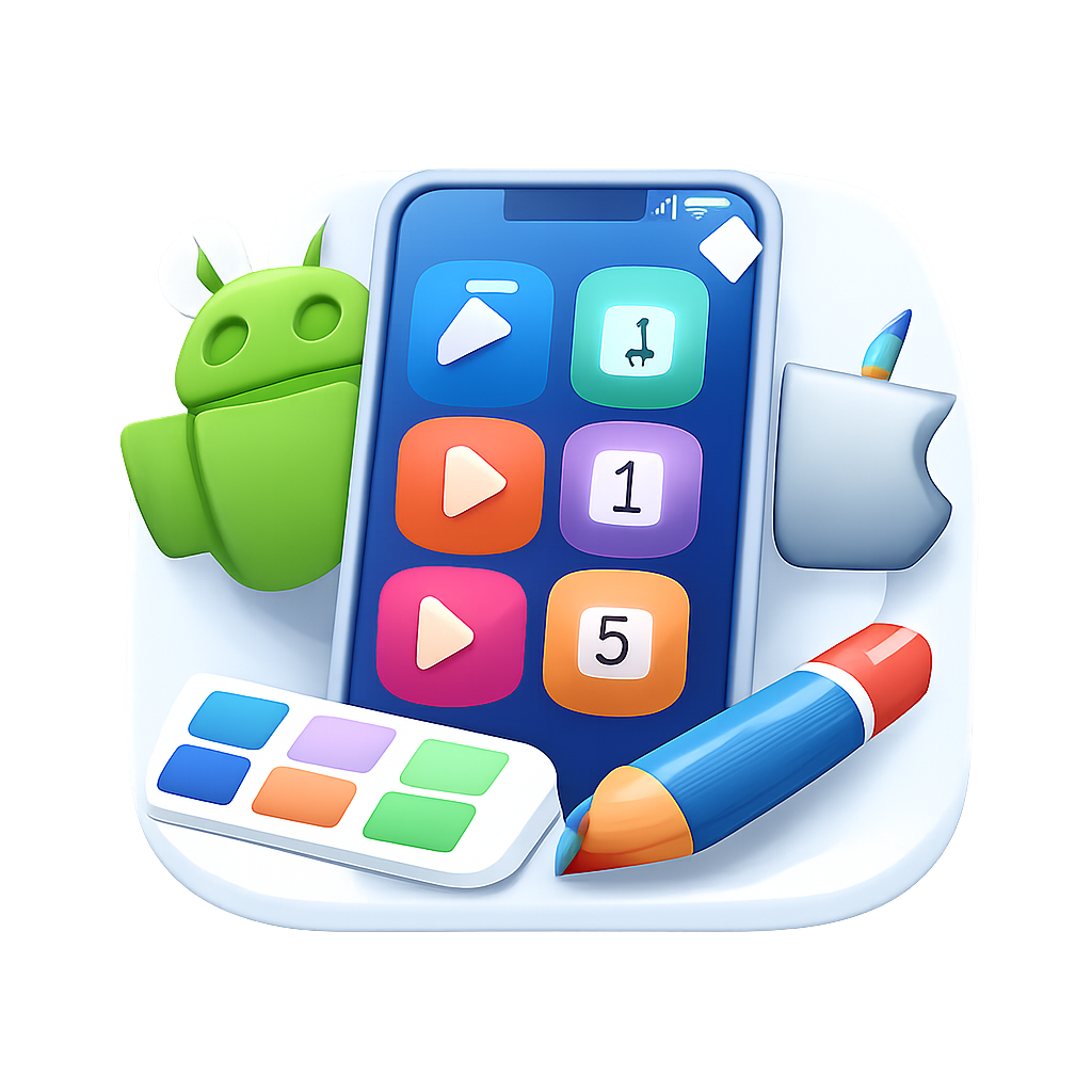 Sovelluskuvakegeneraattori: Android ja iOS