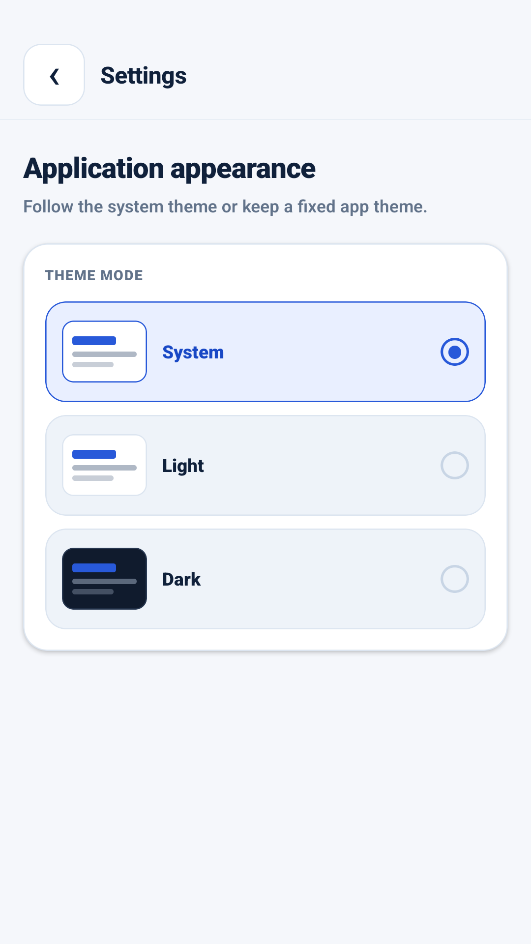 AppMetrica Viewerin teemaasetukset